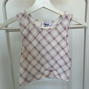 princess polly plaid crop top